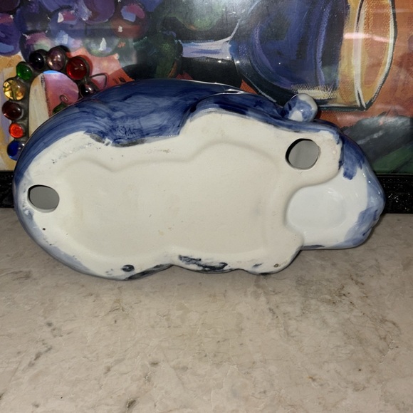 Blue sleeping cat figurine - Picture 6 of 6